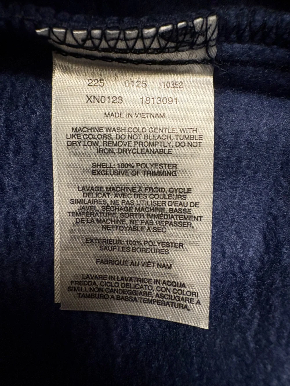 Columbia Western Barlow Tiny Bear II Bunting 0-3M Navy Fleece Baby Snowsuit NWT